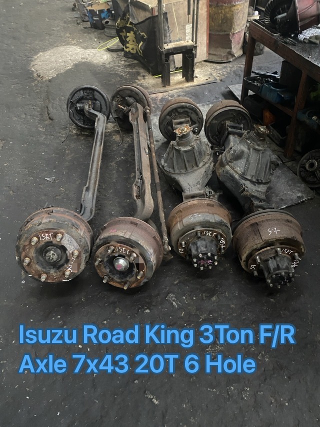 Isuzu Hicom Road King 3 Ton Front Rear Axle 7×43 20T 6 Hole