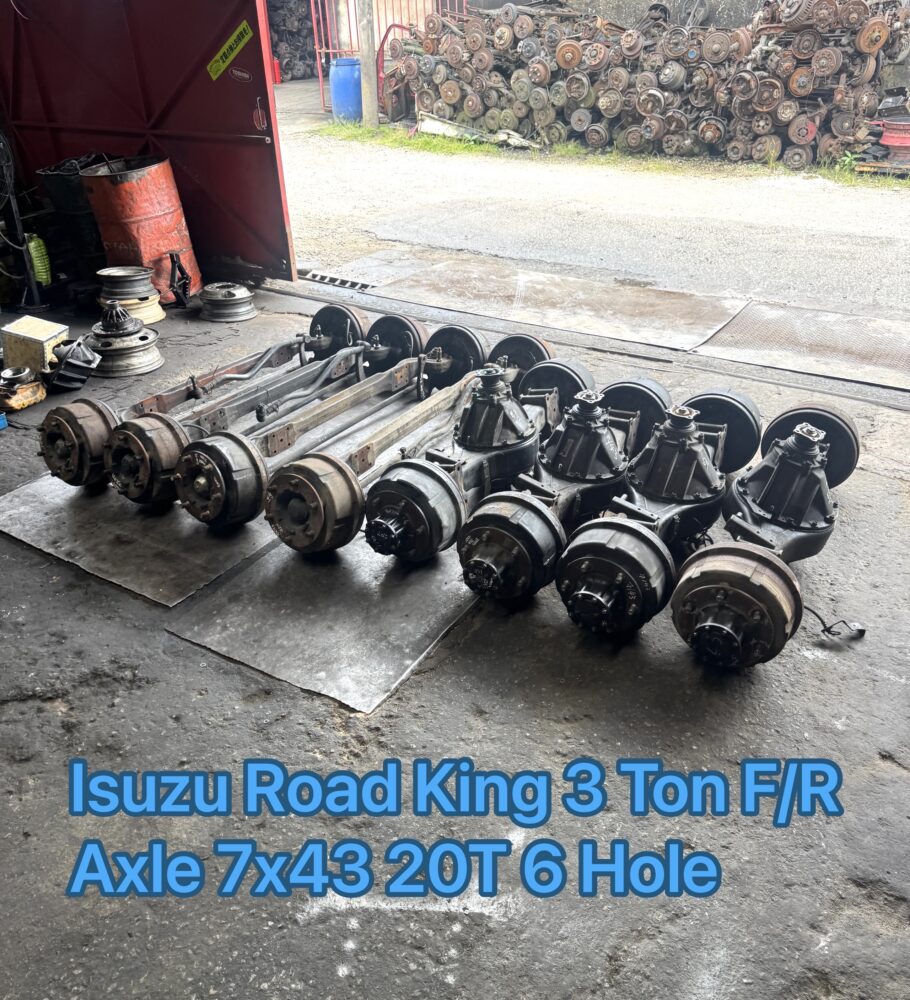 Isuzu ELF Road King 3 Ton Front Rear Axle 7.43 20t 6 Hole