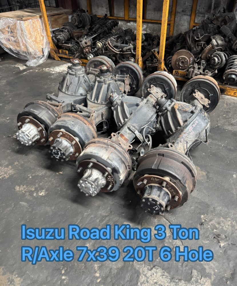 Isuzu NPR75 Road King 3 Ton Front Rear Axle 7.39 20T 6 Hole