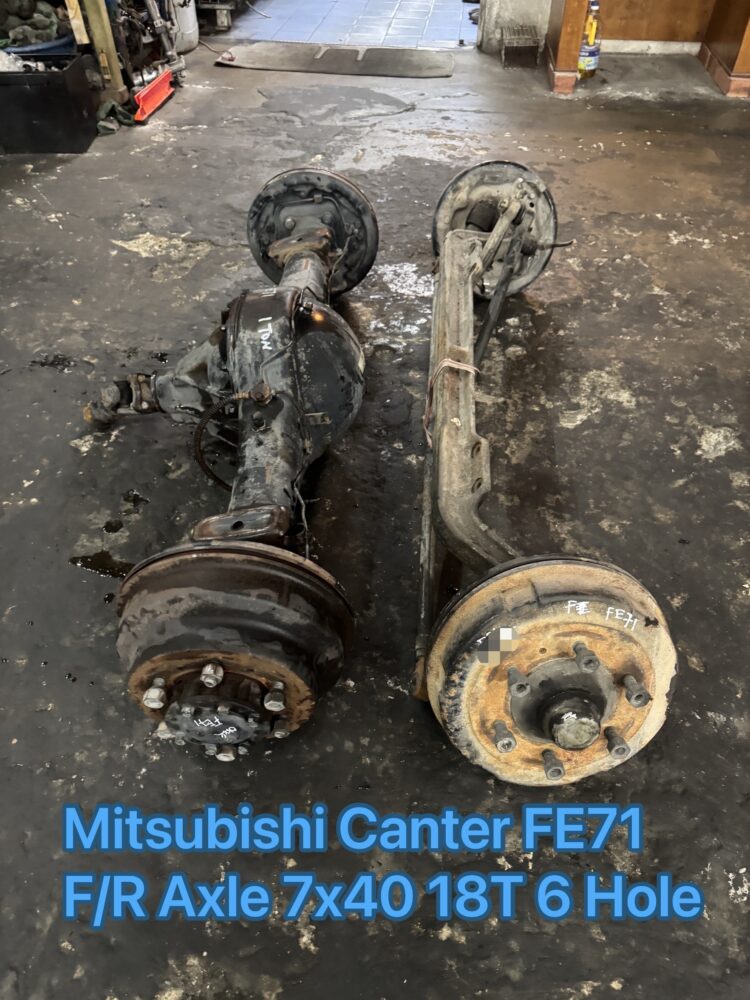 Mitsubishi Fuso Canter FE71 Front Rear Axle 7.40 6 Hole