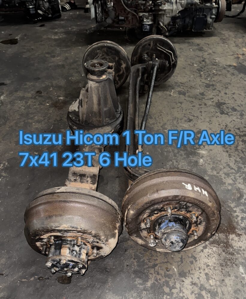 Isuzu Elf Hicom 1 Ton Front Rear Axle 7.41 23t 6 Hole