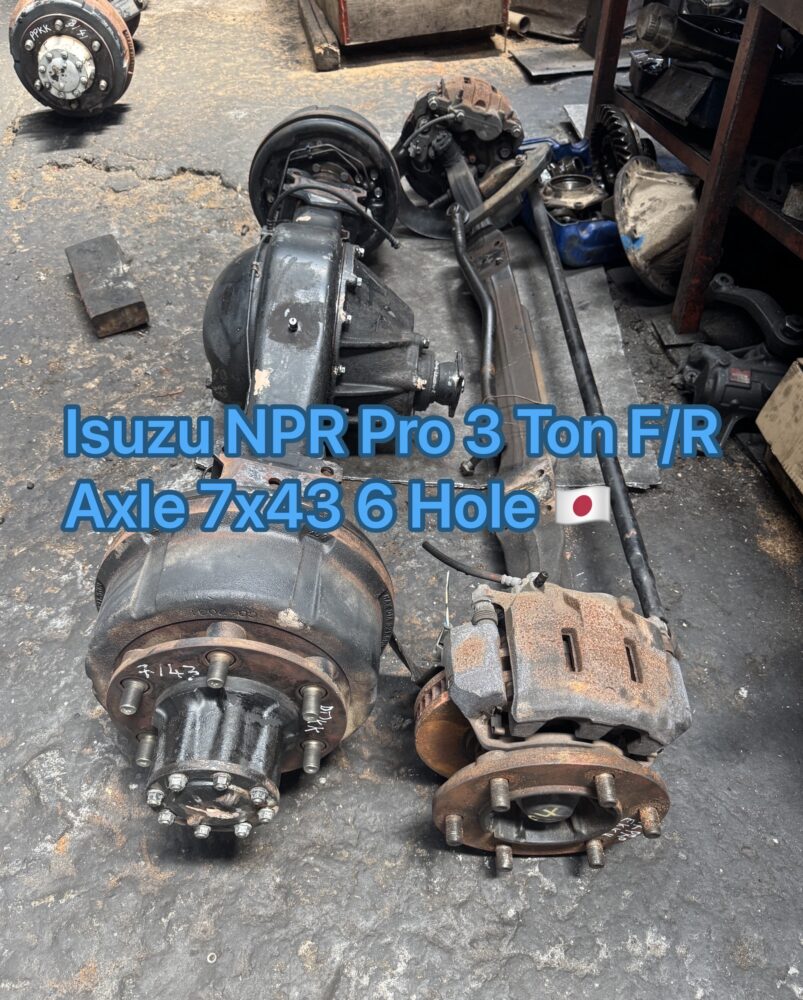 Isuzu NPR Pro 3 Ton Front Rear Axle 7.43 20T 6 Hole