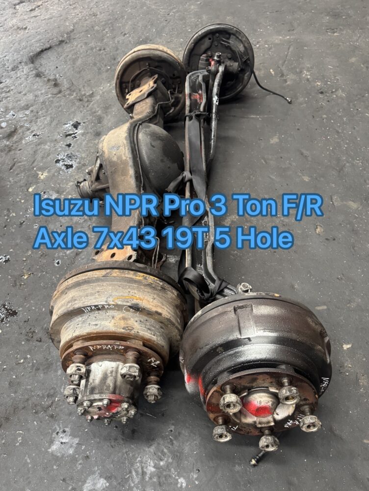 Isuzu NPR Pro 3 Ton Front Rear Axle 7.43 19T 5 Hole