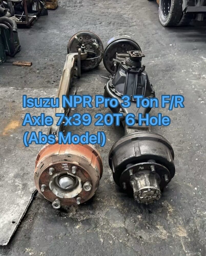 Isuzu NPR Pro 3 Ton Front Rear Axle 7.39 20T 6 Hole Abs Model