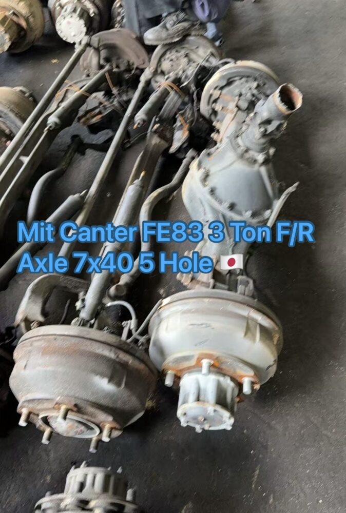 Mitsubishi Canter FE83 3 Ton Front Rear Axle 7.40 5 Hole