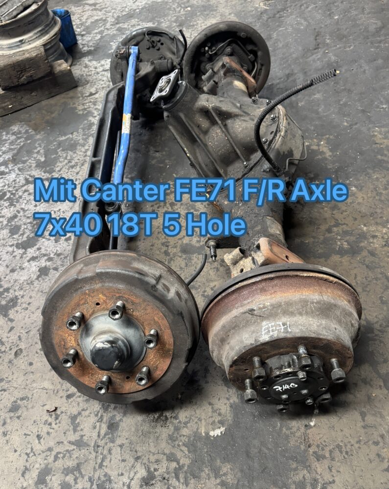 Mitsubishi Canter FE71 1 Ton Front Rear Axle 7.40 6 Hole