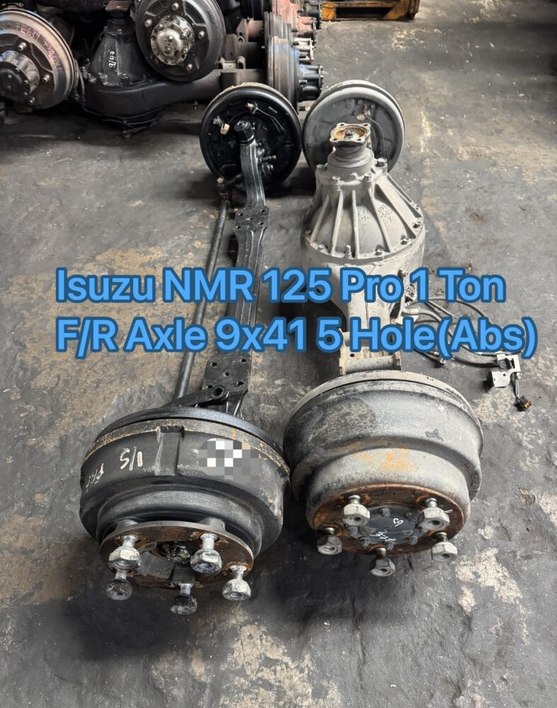 Isuzu NMR 125 Pro 1 Ton Front Rear Axle 9.41 5 Hole Abs Model
