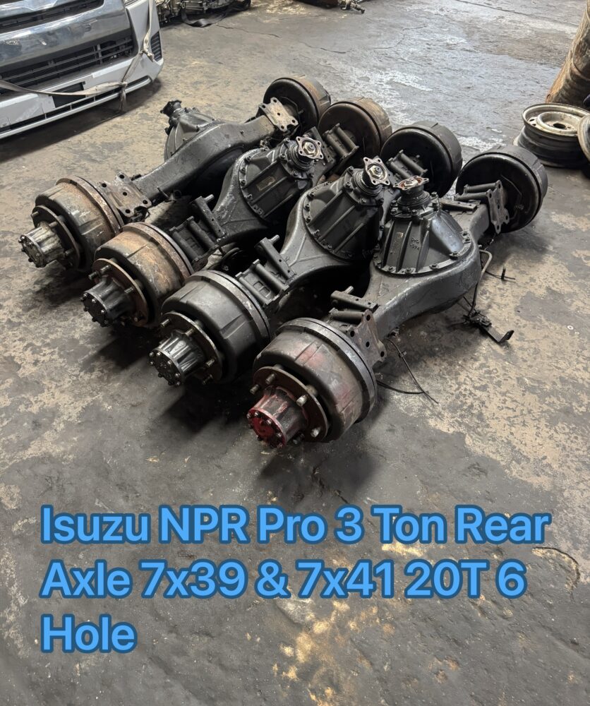 Isuzu NPR75 Pro 3 Ton Rear Axle 6 Hole 7.39 & 7.41 20t