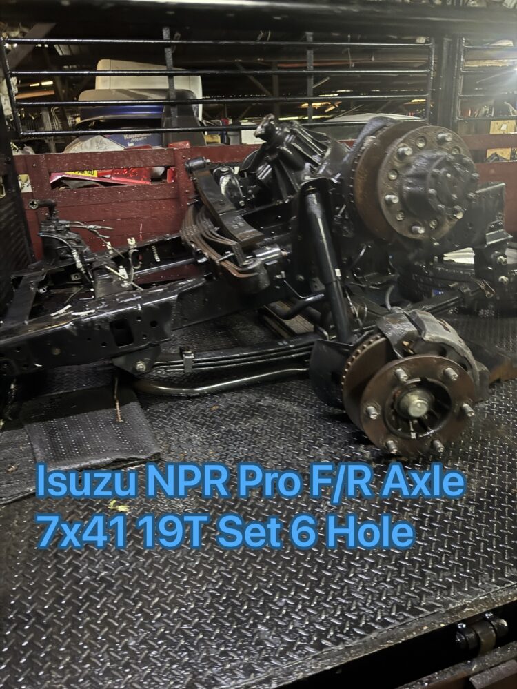 Isuzu NPR Pro 3 Ton Front Rear Axle 7.41 19t 6 Hole