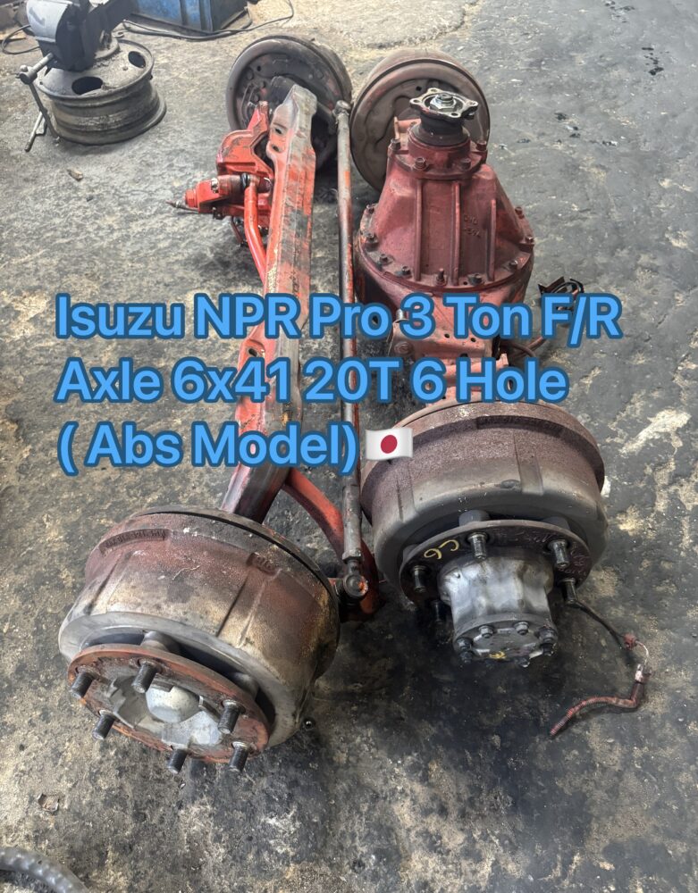 Isuzu NPR75 Pro 3 Ton Front Rear Axle 6.41 20T 6 Hole Abs Model