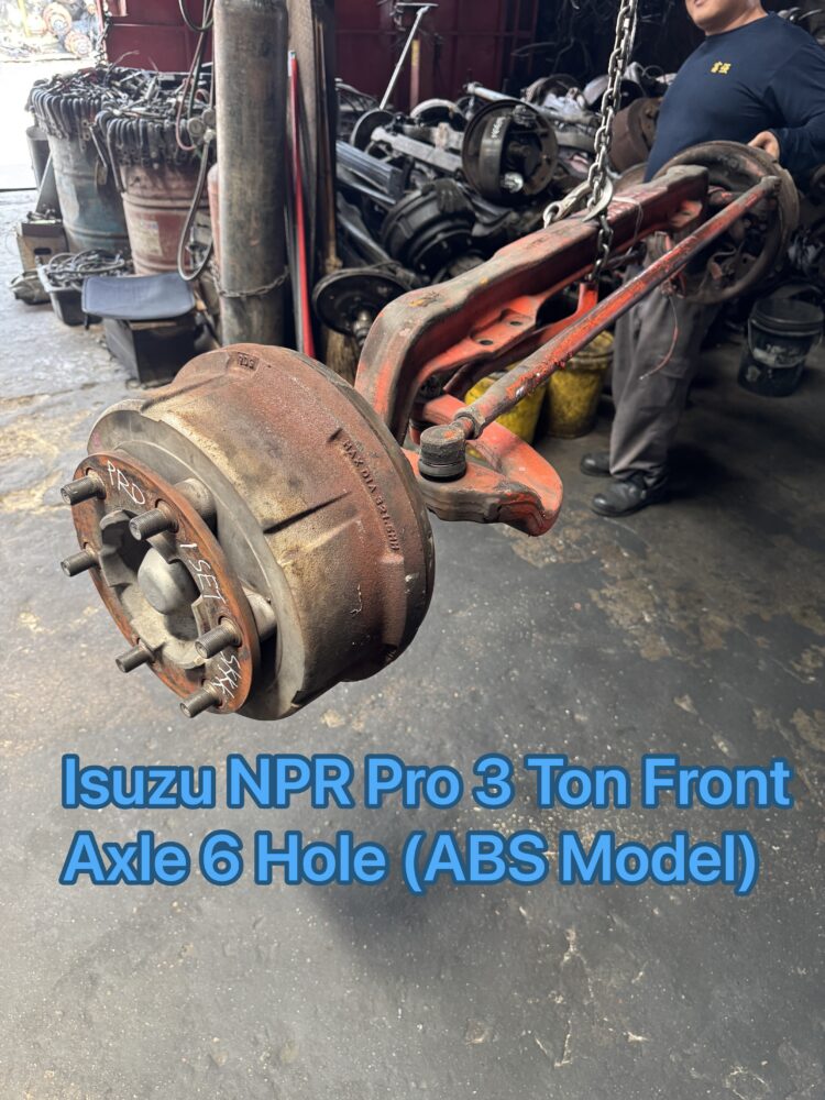 Isuzu NPR75 Pro 3 Ton Front Axle 6 Hole Abs Model