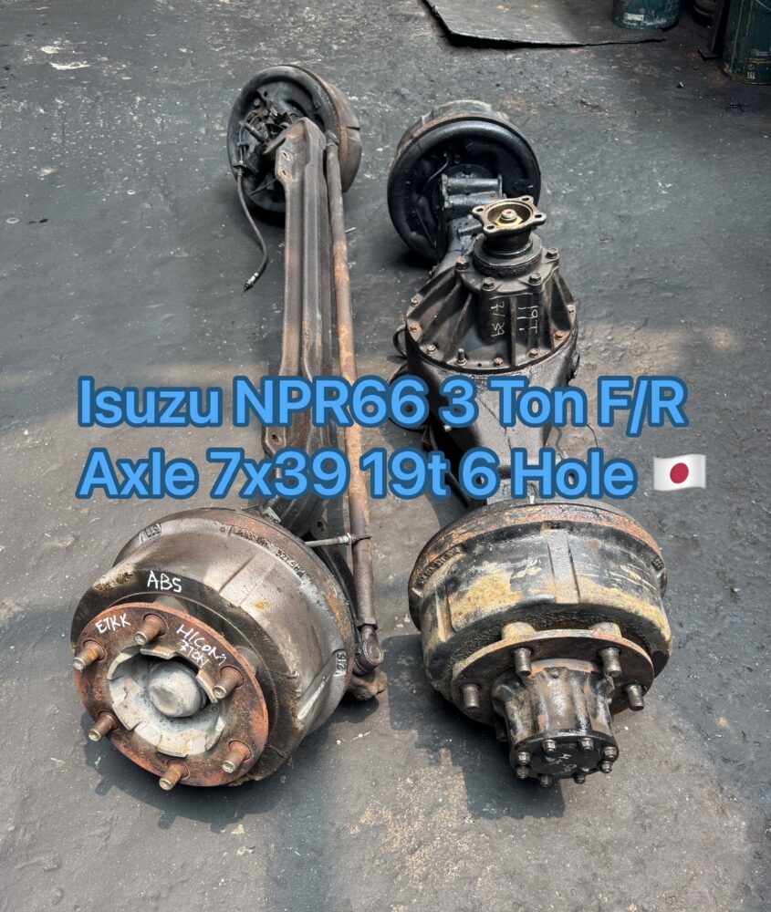 Isuzu Hicom NPR66 3 Ton Front Rear Axle 7.39 19T 6 Hole