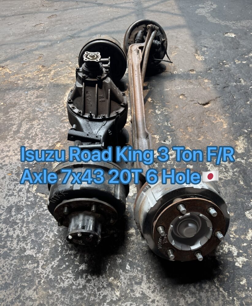 Isuzu Hicom Road King 3 Ton Front Rear Axle 7.43 20t 6 Hole